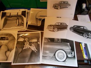 1949 De Soto Press Photos / 8 Different Pictures For One Money
