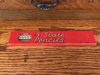Vintage Box Of Slate Pencils Made In Germany 3 Pencils