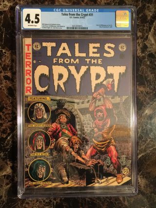 Tales From The Crypt 31 Cgc 4.  5 Jack Davis Pre - Code Horror Bondage Cover Pch