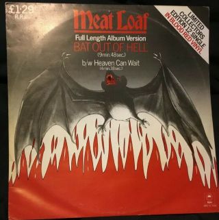Meat Loaf - Bat Out Of Hell - 12” Blood Red Vinyl Single Limited Edition