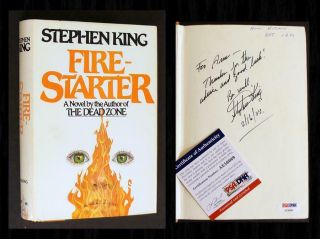 Psa/dna Stephen King Signed Autographed - Fire - Starter - Vintage Bce,  With Dj