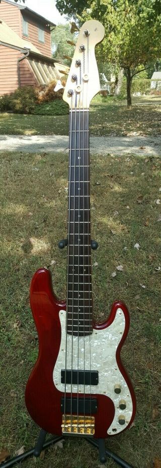 Fender Squier Protone Series 5 - String Electric Bass Guitar Cik Korea Vintage 90s