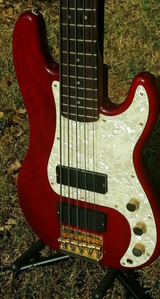 Fender Squier ProTone Series 5 - string Electric Bass Guitar CIK Korea Vintage 90s 2