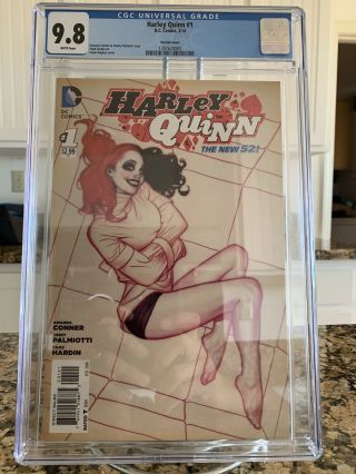 Harley Quinn 1 Cgc 9.  8 White Pages / Adam Hughes Variant