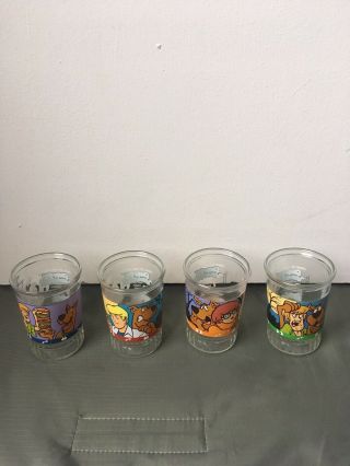 Set Of 4 1999 Scooby Doo And The Witch’s Ghost Collectors Bama Glass Cups