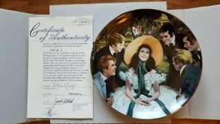 W F George Scarlett And Her Suitors Gone With The Wind Collectors Plate