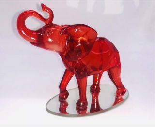 Matriarch Of The Red Diamond Rarest Gem Elephants Of The World Hamilton Figurine
