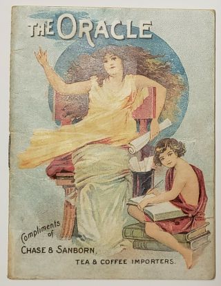 Adv.  Booklet The Oracle - Fortune Telling & Superstitions Chase & Sanborn 1897
