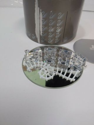 Swarovski Crystal Mini Train 4 Piece Set,  Mirror Track And Box