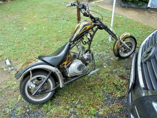 110cc Motorcycle Chopper Mini Bike,  Diablo,  Vintage Peace Sports,  70 Mph