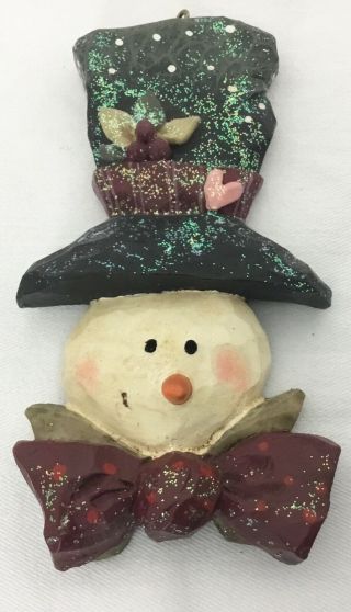 Kurt Adler Snowtown Snowman Christmas Ornament Snowfolk