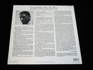 Sonny Rollins - Way Out West - 1988 US OJC LP - w/Sticker 2