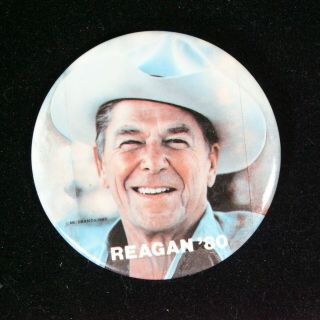 1980 Ronald Reagan Republican Presidential Election 3 " Pin Button Pinback