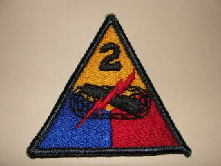 Us 2nd Armored Division Post Wwii Patch
