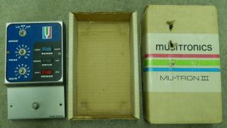 Musitronics Mu - Tron Iii Guitar Pedal Vintage W/ Box Filter Auto Wah Fx Pedal