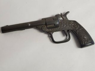 1910 Stevens " Star " Cast Iron Cap Gun Revolver Single Shot Cond