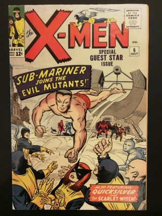 Uncanny X - Men (1st Series) 6 1964 Sub - Mariner
