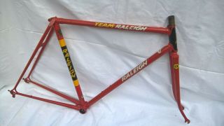 Vintage Team Raleigh Frame Set,  Reynolds 531,  Campagnolo Dropouts,  54.  5 X 54.  5