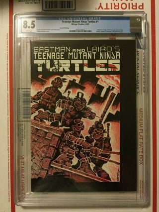 Teenage Mutant Ninja Turtles 1_cgc 8.  5_2nd Printing_1st Tmnt_1984_white Pages