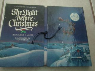 1988 Hallmark " The Night Before Christmas " Pop - Up Book By Clement C.  Moore