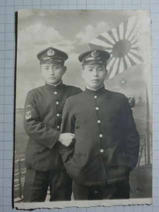 Ww2 Japanese Command Flag And Naval Officer 