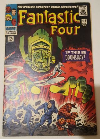 Fantastic Four 49 1966 1st Full Galactus / 2nd Silver Surfer 1966 Silver Age