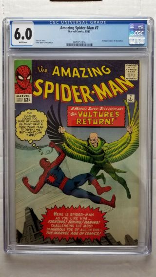 Spider - Man 7 Cgc 6.  0 Fine 2nd Appearance Vulture