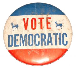 1960 John F.  Kennedy Jfk Vote Democratic Campaign Pin Pinback Button Political