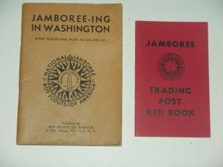 1937 National Jamboree Trading Post Book & Jamboree - Ing In Washington Booklet