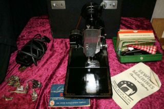 1955 Vintage Singer 221 - 1 Featherweight Sewing Machine W/ Pedal,  & Case