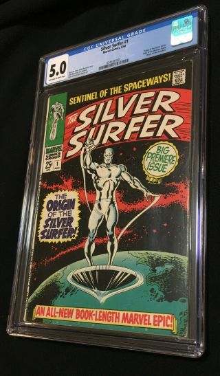 Silver Surfer 1 Cgc 5.  0 (marvel 1968)