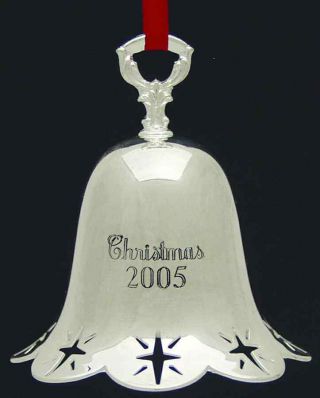 Towle Christmas Bell Annual 2005 Star Pierced Bell