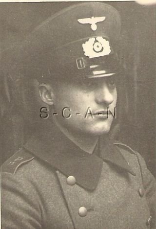 Wwii Ger Rp - Portrait - Dak Soldier - Formal Hat - Greatcoat - 15th Panzer Regiment