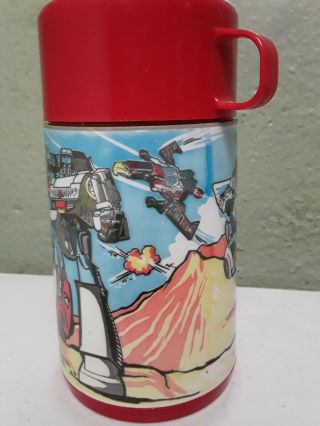 Transformers Hasbro Aladdin Thermos For Lunchbox 1984 Vintage 2