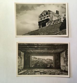 2 Ww2 Photograph Postcards Hitler’s House Germany