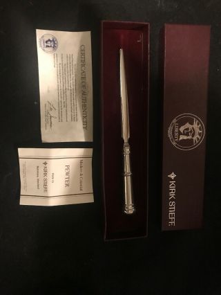 Kirk Stieff 1986 Pewter Liberty Letter Opener