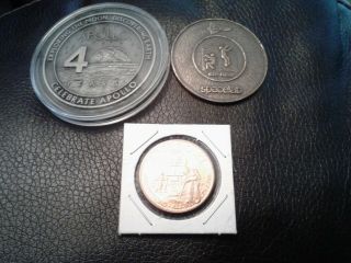 3 Nasa Space Program Apollo 11,  Apollo 13,  And Spacelab Coin Collectibles