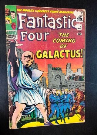 Fantastic Four 48 (1966) - - 1st Appearance Silver Surfer / Galactus - - Vg,