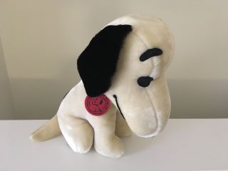 Vintage Plush 16 " Snoopy Doll With Collar And Tag