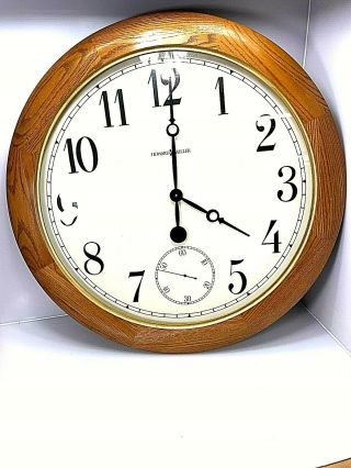 Large Vintage Howard Miller Wall Clock Quartz Movements 32 " Model 620 - 146