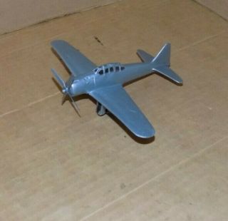 1963 Marx History Of The Pacific Play Set Japanese Zero Airplane In Silver