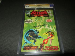 Batman 232 Cgc 7.  0 S.  S.  Signed Neal Adams,  1st Ras Al Ghul (dc 1971)