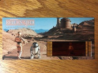 Star Wars Return Of The Jedi - Droids - Authentic 70mm Film Cell Card