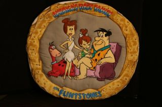The Flintstones America’s First Family 20” Round Soft Plush Faux Framed Picture
