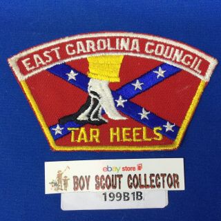Boy Scout Csp East Carolina Council Shoulder Patch Tar Heels