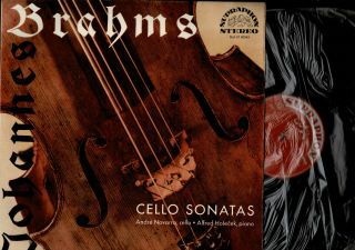 Supraphon Sua St 50043 Red Nm Andre Navarra - Brahms Cello Sonatas