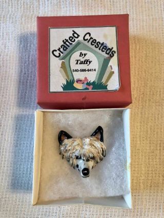 Cute Artisan Crafted Chinese Crested Pin - Even The Box Is Homemade