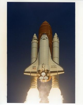 Sts - 51 / Orig Nasa 8x10 Press Photo - Space Shuttle Discovery Launch In 1993