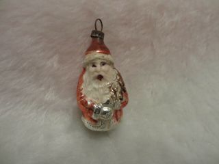 Vintage German Glass Christmas Ornament Gruesome Santa