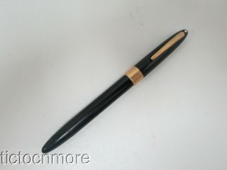 Vintage Sheaffer Snorkel White Dot Black & Gft Fountain Pen